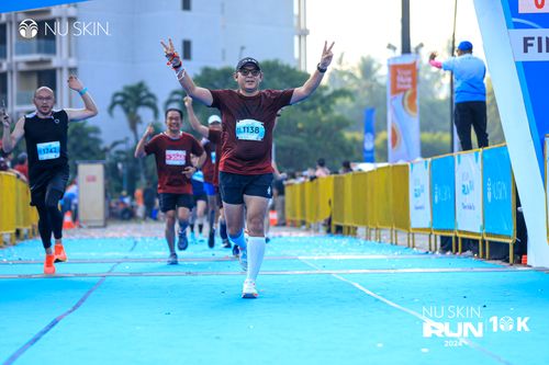 Race photo from Nu Skin Run 10K