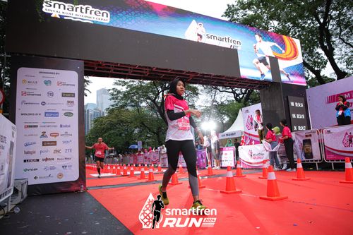 Race photo from Smartfren Run 2024