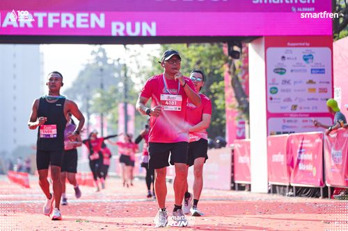 Race photo from Smartfren Run 2025 