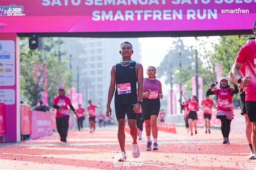 Race photo from Smartfren Run 2025 