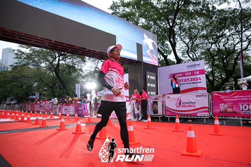 Race photo from Smartfren Run 2024