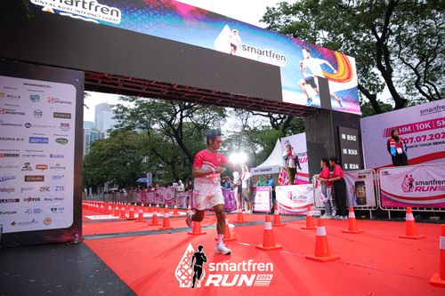 Race photo from Smartfren Run 2024