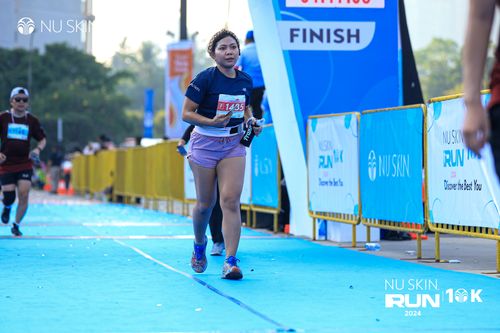 Race photo from Nu Skin Run 10K