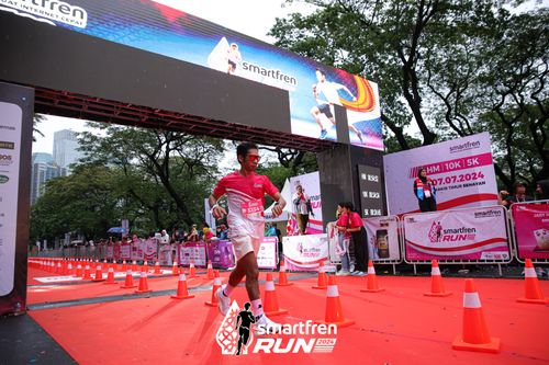 Race photo from Smartfren Run 2024