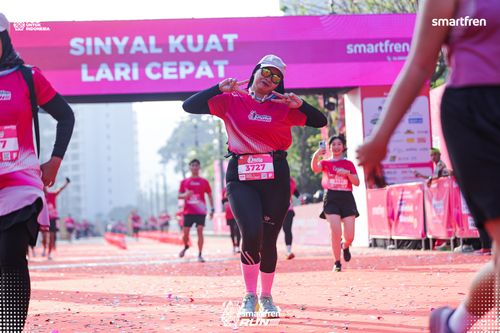 Race photo from Smartfren Run 2025 
