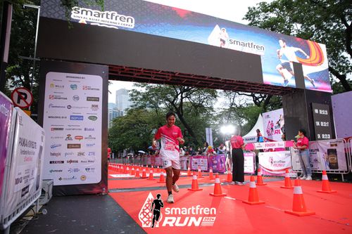 Race photo from Smartfren Run 2024