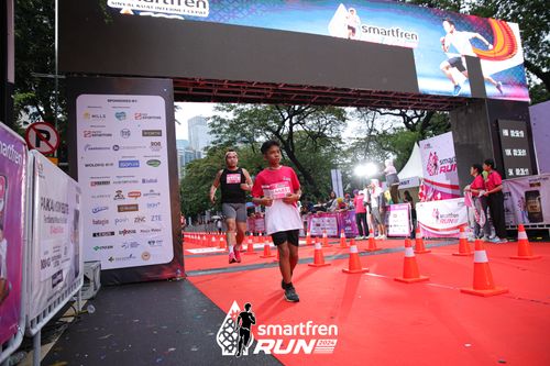 Race photo from Smartfren Run 2024