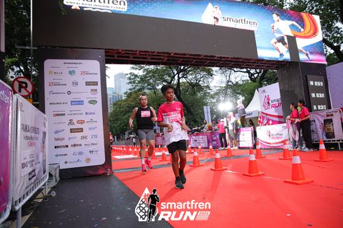 Race photo from Smartfren Run 2024