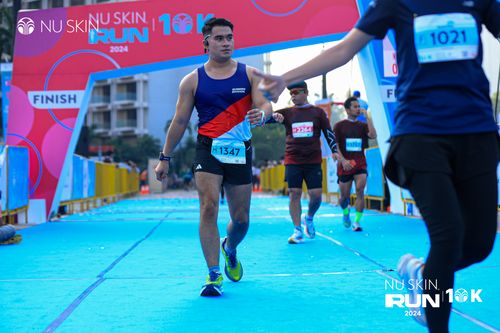Race photo from Nu Skin Run 10K