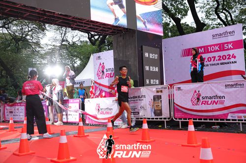 Race photo from Smartfren Run 2024
