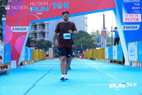 Race photo from Nu Skin Run 10K