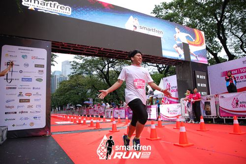Race photo from Smartfren Run 2024