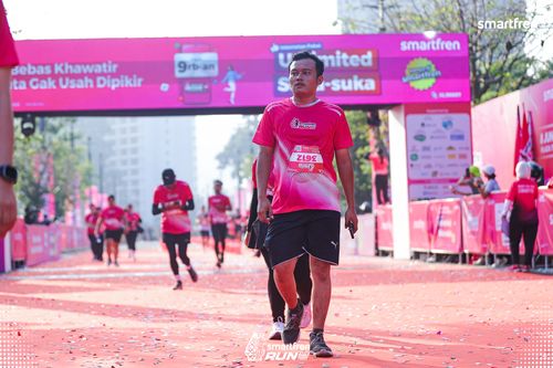 Race photo from Smartfren Run 2025 
