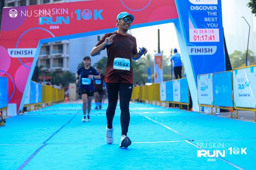 Race photo from Nu Skin Run 10K