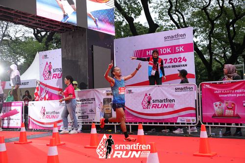 Race photo from Smartfren Run 2024