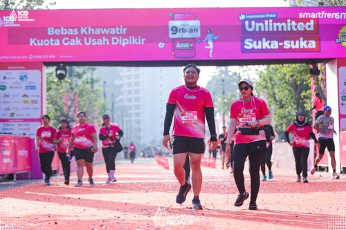 Race photo from Smartfren Run 2025 