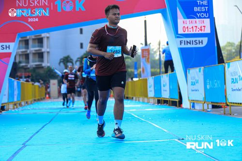 Race photo from Nu Skin Run 10K