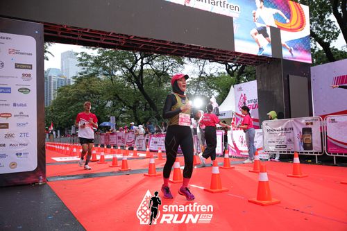 Race photo from Smartfren Run 2024