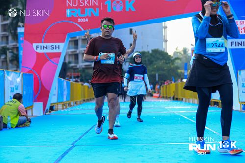 Race photo from Nu Skin Run 10K
