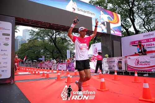 Race photo from Smartfren Run 2024