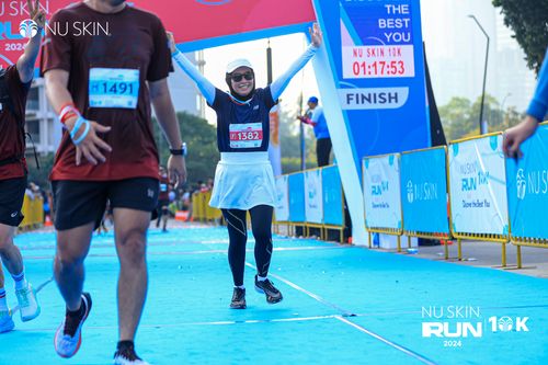 Race photo from Nu Skin Run 10K