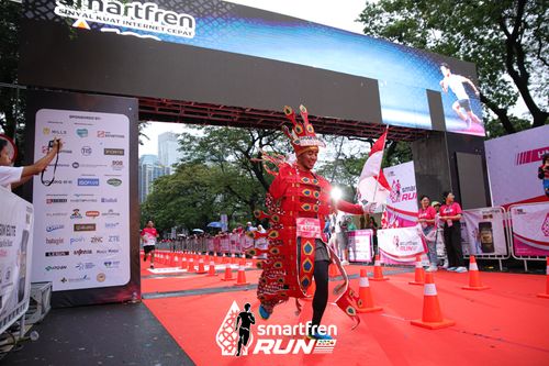 Race photo from Smartfren Run 2024