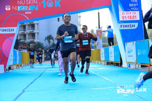 Race photo from Nu Skin Run 10K