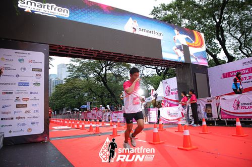 Race photo from Smartfren Run 2024