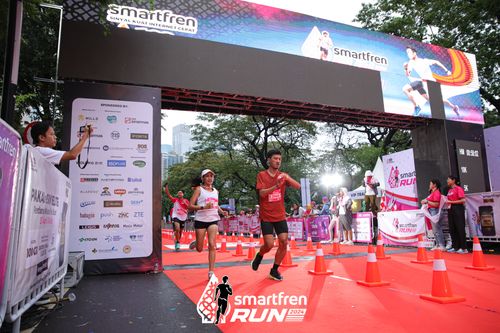 Race photo from Smartfren Run 2024