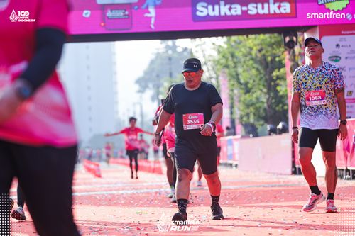 Race photo from Smartfren Run 2025 