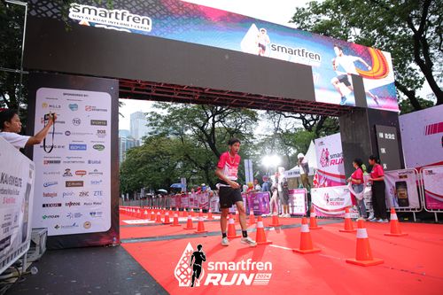 Race photo from Smartfren Run 2024