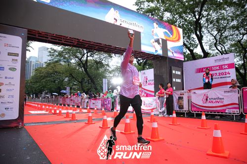 Race photo from Smartfren Run 2024
