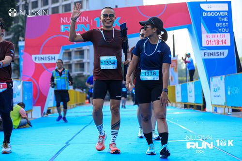 Race photo from Nu Skin Run 10K