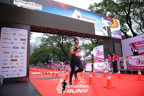 Race photo from Smartfren Run 2024