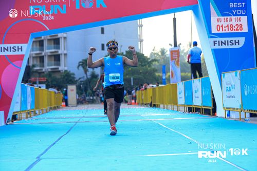 Race photo from Nu Skin Run 10K