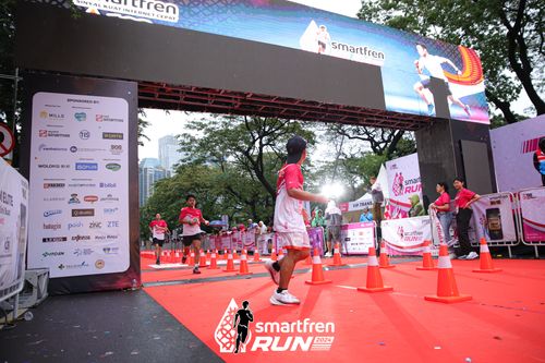 Race photo from Smartfren Run 2024