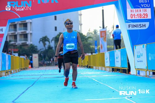 Race photo from Nu Skin Run 10K