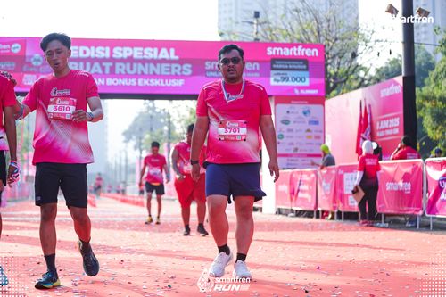 Race photo from Smartfren Run 2025 
