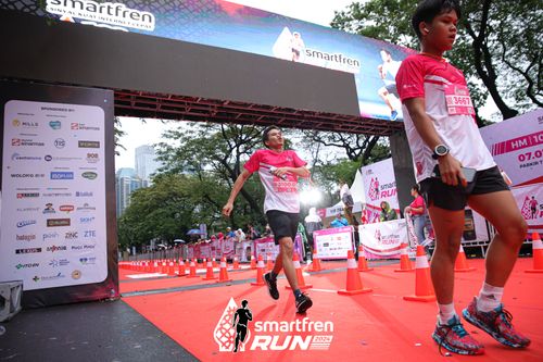 Race photo from Smartfren Run 2024