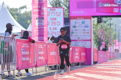 Race photo from Smartfren Run 2025 