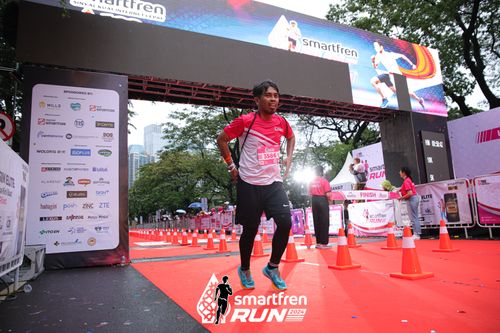 Race photo from Smartfren Run 2024