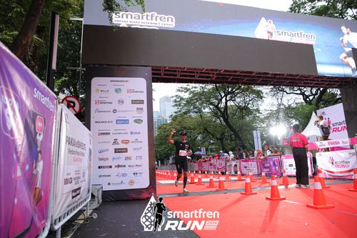 Race photo from Smartfren Run 2024