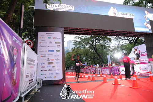 Race photo from Smartfren Run 2024