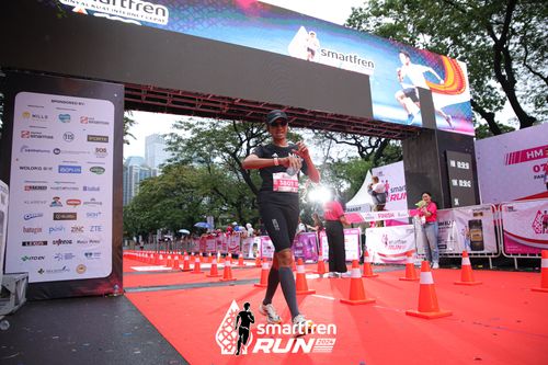 Race photo from Smartfren Run 2024