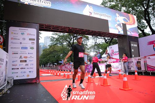 Race photo from Smartfren Run 2024