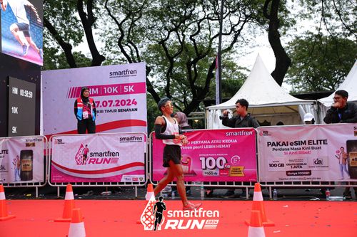 Race photo from Smartfren Run 2024