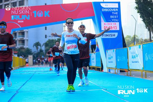 Race photo from Nu Skin Run 10K