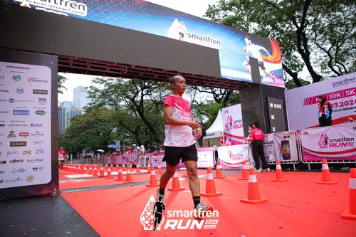 Race photo from Smartfren Run 2024