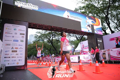 Race photo from Smartfren Run 2024