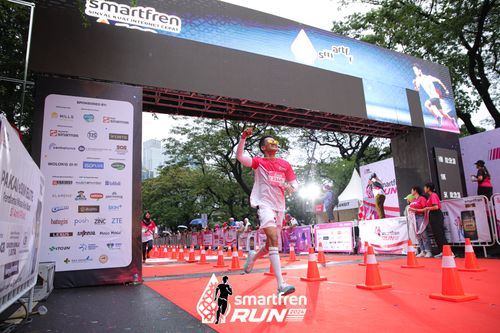 Race photo from Smartfren Run 2024